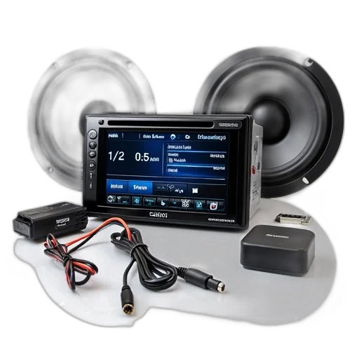 modern, car, stereo, system transparent PNG cut-out
