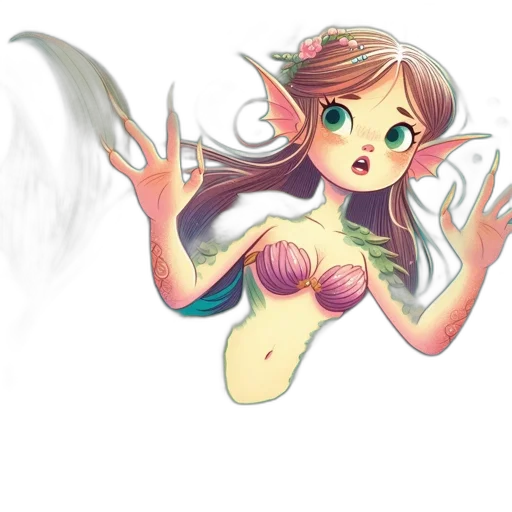dragon, staff, creature, fantasy art transparent PNG cut-out