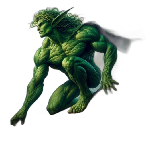 creature, animal, hair, staff transparent PNG cut-out