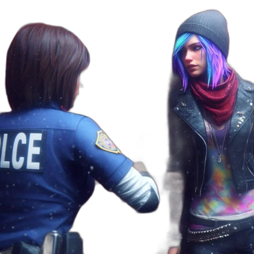 jacket, concept art, cyberpunk, 3d render transparent PNG cut-out