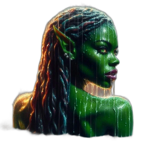 face, creature, hair, mask transparent PNG cut-out