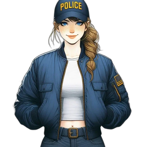 jacket, hat, staff, weapon transparent PNG cut-out