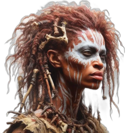 face, hair, jewelry, creature transparent PNG cut-out