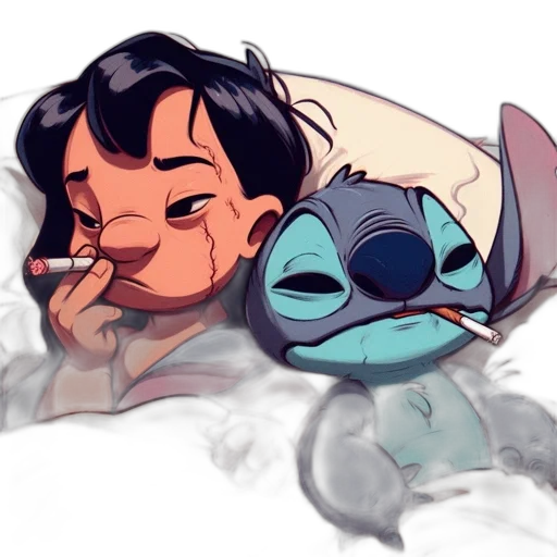 watercolor, concept art, cartoon, anime transparent PNG cut-out