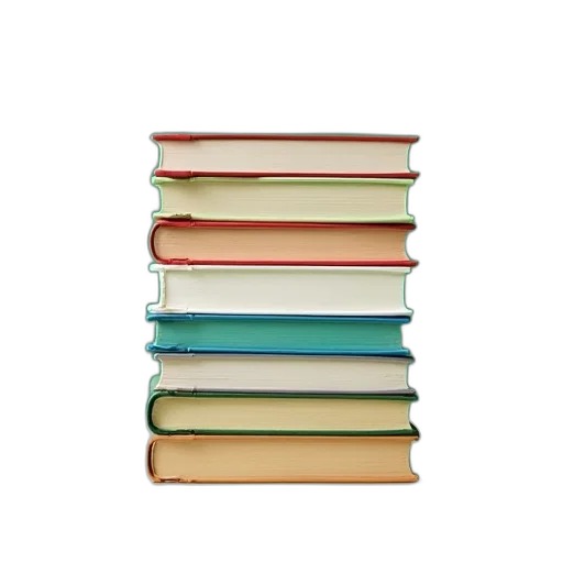 staff, pastel, stack, books transparent PNG cut-out