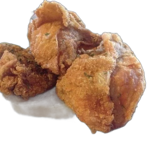 food, plate, fried, chicken transparent PNG cut-out