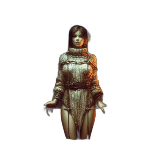 dress, staff, robot, face transparent PNG cut-out