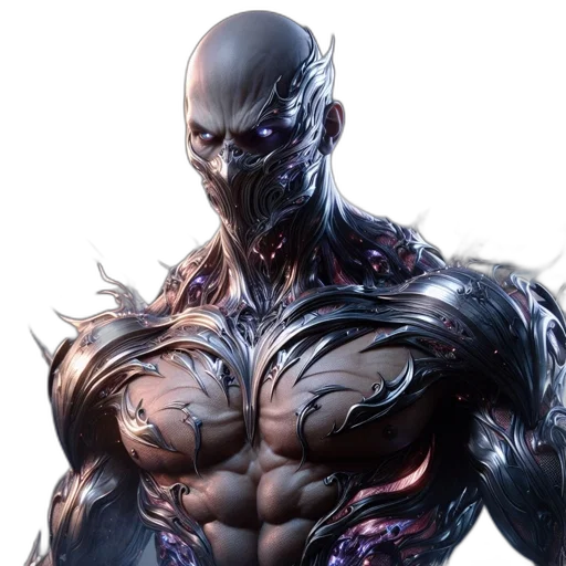 comic book art, concept art, fantasy art, cyberpunk transparent PNG cut-out