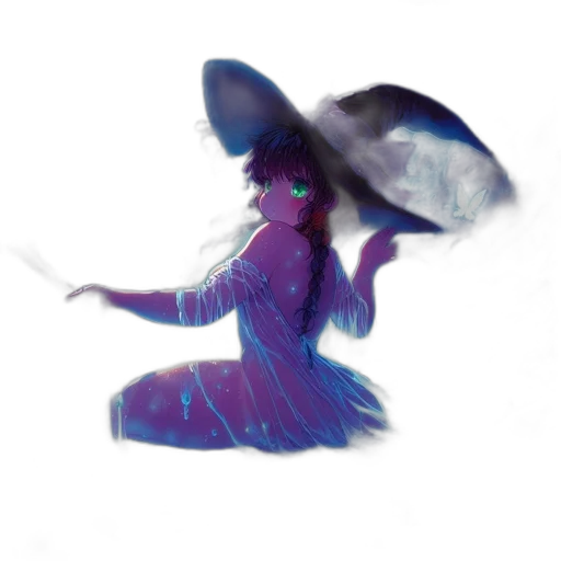 umbrella, dress, mask, staff transparent PNG cut-out