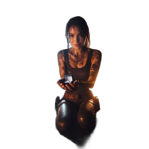 robot, jewelry, weapon, dress transparent PNG cut-out