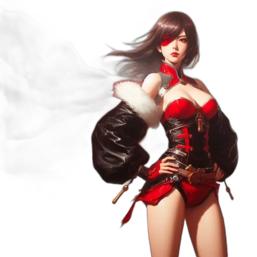 dress, fantasy art, concept art, photorealistic transparent PNG cut-out