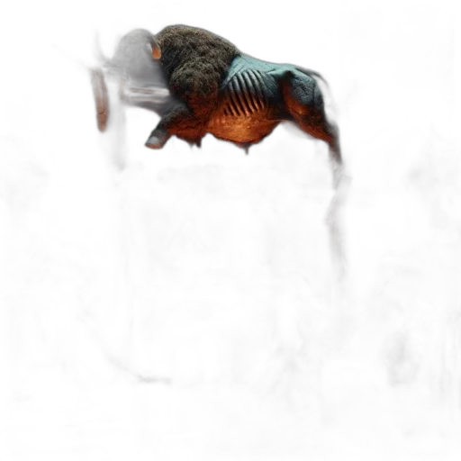 dragon, creature, animal, staff transparent PNG cut-out