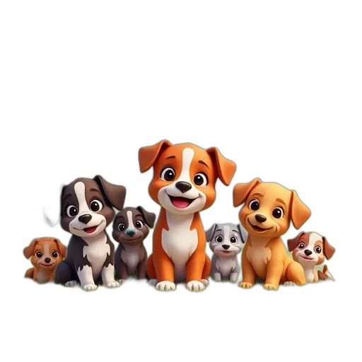 animal, staff, photorealistic, 3d render transparent PNG cut-out
