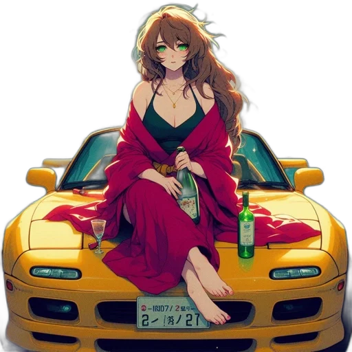 car, dress, weapon, jewelry transparent PNG cut-out
