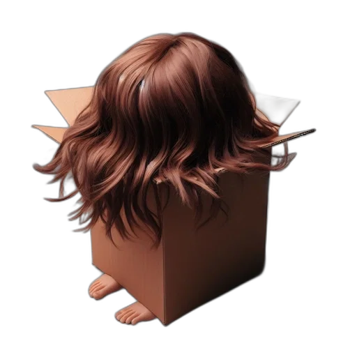 hair, crown, mask, face transparent PNG cut-out
