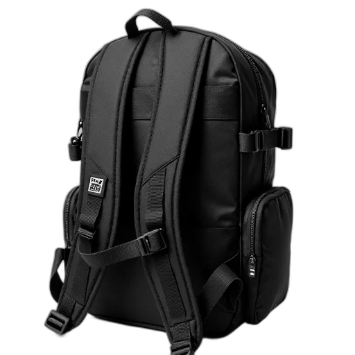 jacket, black, tactical, backpack transparent PNG cut-out