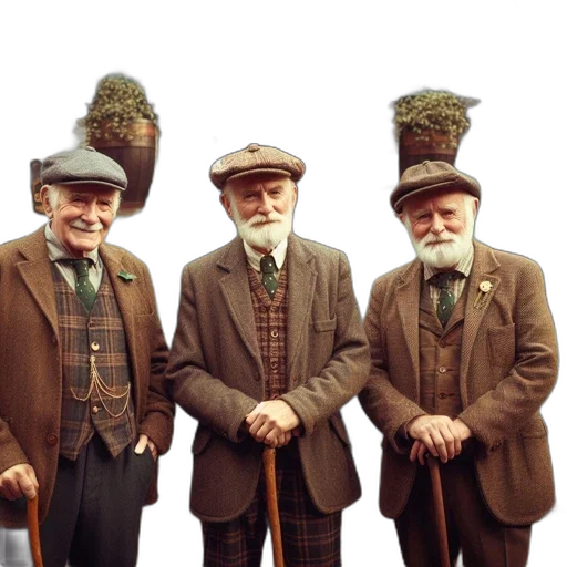 hat, staff, crown, jacket transparent PNG cut-out