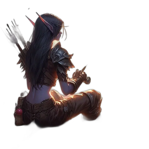 staff, weapon, sword, hair transparent PNG cut-out