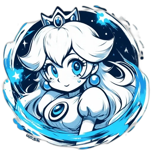 crown, staff, dress, anime transparent PNG cut-out