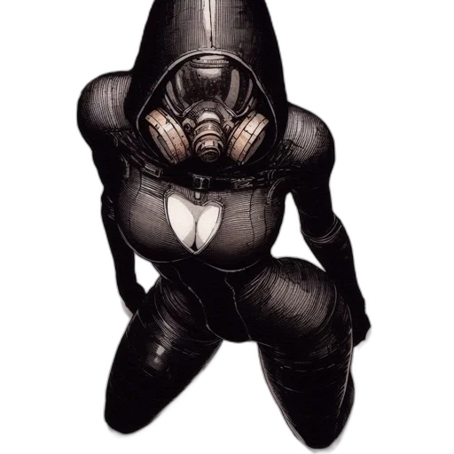 mask, robot, creature, jacket transparent PNG cut-out