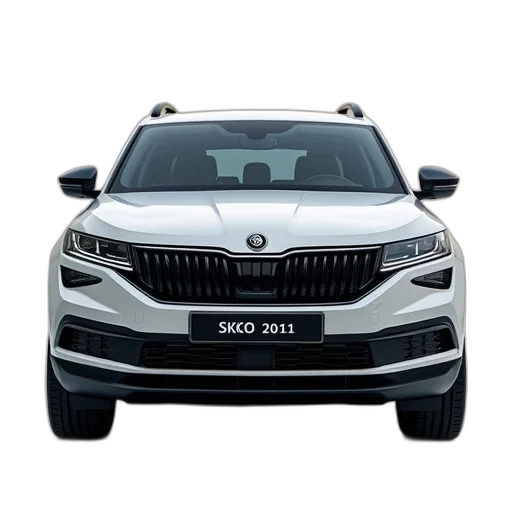 car, new, skoda, suv transparent PNG cut-out