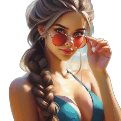 jewelry, face, dress, fantasy art transparent PNG cut-out