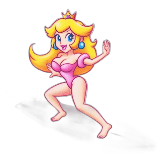 crown, dress, weapon, pixel art transparent PNG cut-out