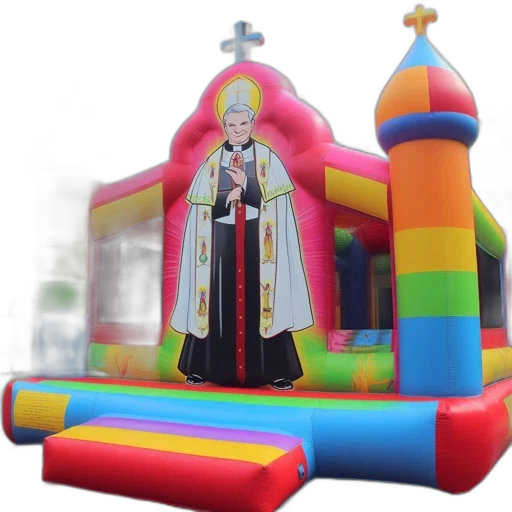 weapon, 3d render, inflatable, bounce transparent PNG cut-out