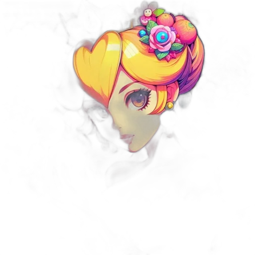 crown, mask, face, flower transparent PNG cut-out