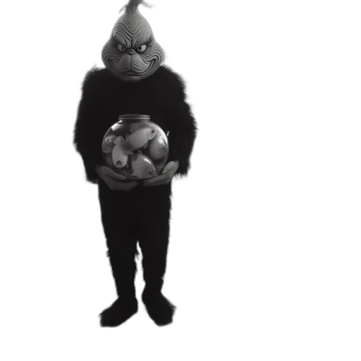 mask, jacket, animal, staff transparent PNG cut-out