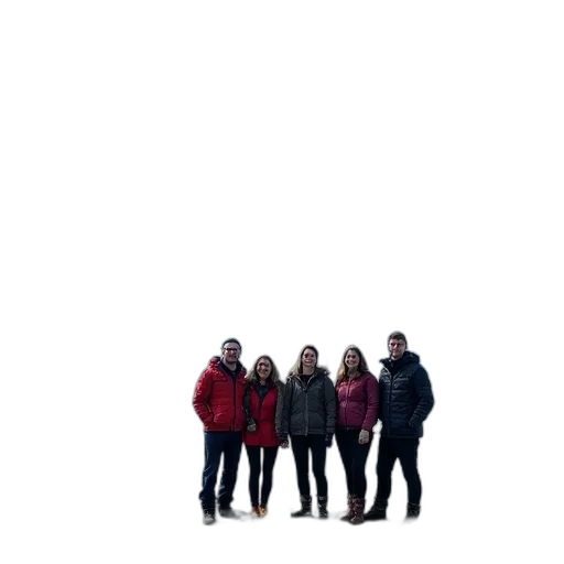 staff, jacket, umbrella, 3d render transparent PNG cut-out