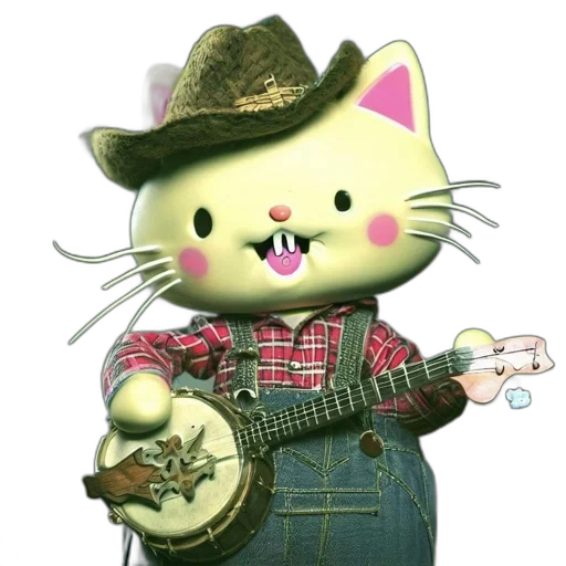 animal, hat, cartoon, photorealistic transparent PNG cut-out