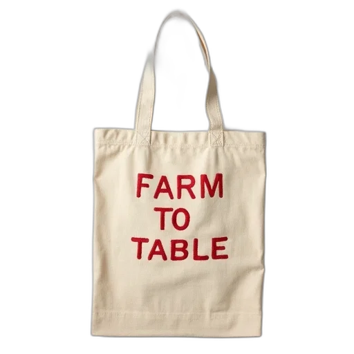 food, beige, canvas, tote transparent PNG cut-out