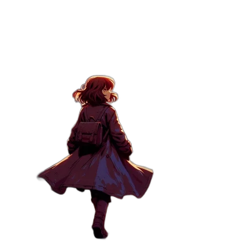 dress, jacket, creature, weapon transparent PNG cut-out