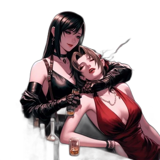 cyberpunk, comic book art, concept art, anime transparent PNG cut-out
