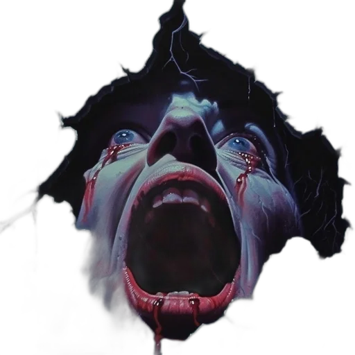 face, mask, creature, hair transparent PNG cut-out