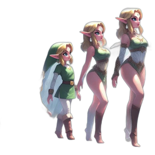 dress, concept art, 3d render, fantasy art transparent PNG cut-out