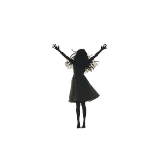 dress, hair, robot, staff transparent PNG cut-out