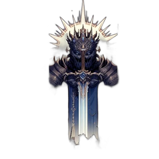 sword, crown, staff, weapon transparent PNG cut-out