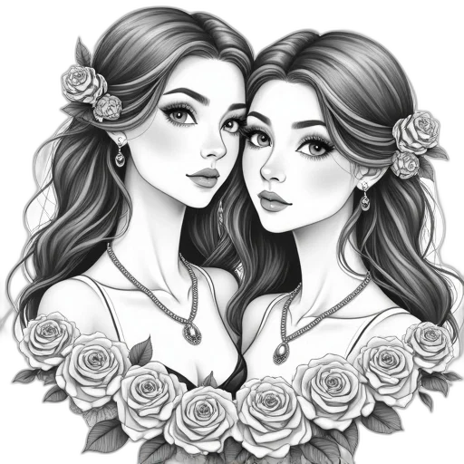 jewelry, pencil sketch, cartoon, fantasy art transparent PNG cut-out