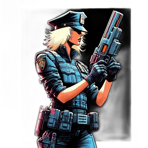 weapon, jacket, comic book art, concept art transparent PNG cut-out