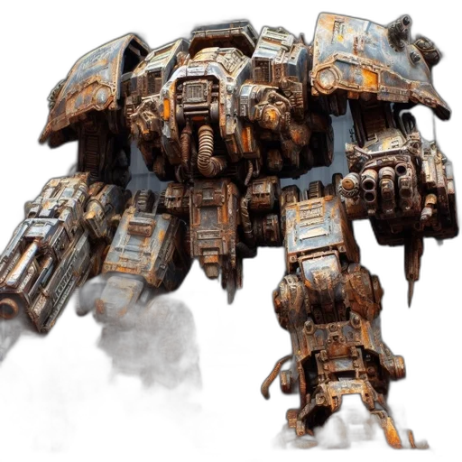 robot, weapon, concept art, fantasy art transparent PNG cut-out