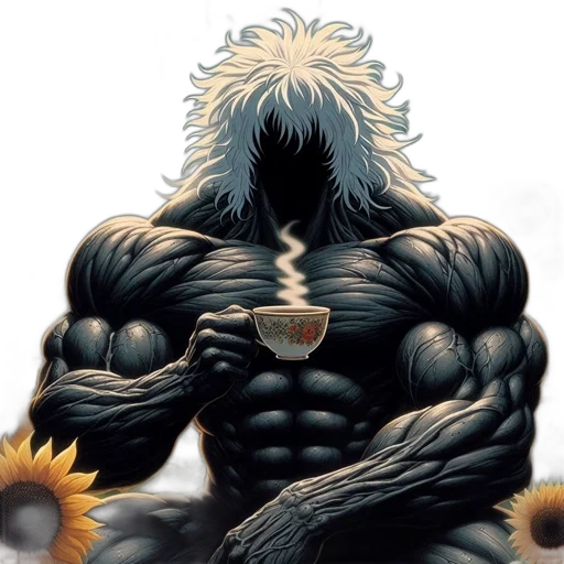 flower, creature, animal, comic book art transparent PNG cut-out