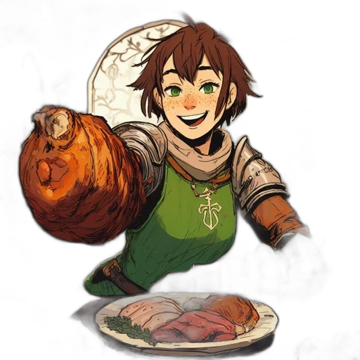 food, pixel art, concept art, fantasy art transparent PNG cut-out
