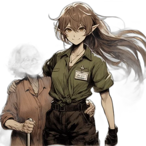 staff, animal, creature, hair transparent PNG cut-out