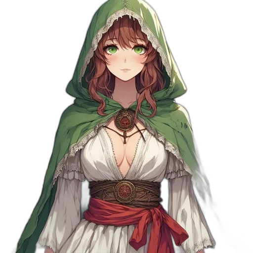 dress, staff, mask, crown transparent PNG cut-out