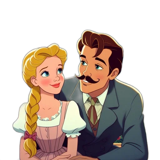 crown, face, dress, cartoon transparent PNG cut-out