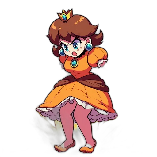 crown, dress, staff, flower transparent PNG cut-out