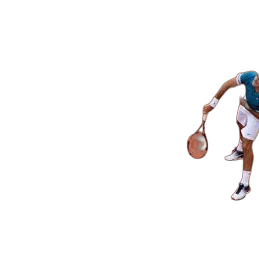 3d render, pixel art, concept art, tennis transparent PNG cut-out