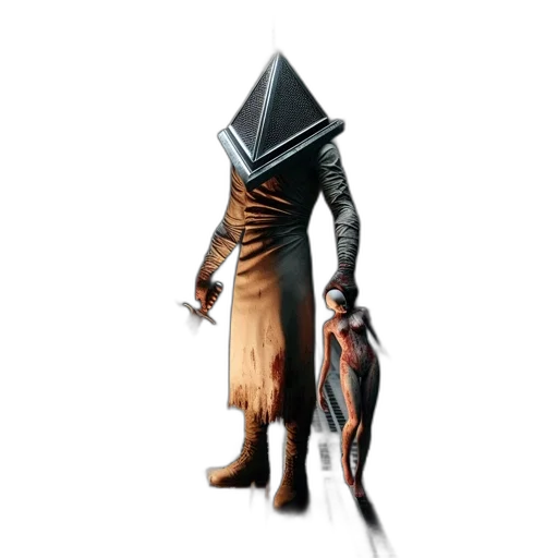 robot, creature, staff, mask transparent PNG cut-out
